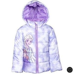 Disney Frozen (Anna and Elsa) Puffer Winter Jacket / Coat